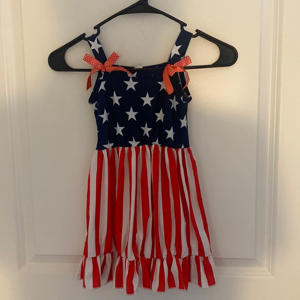 Patriotic Girls Dress 3T